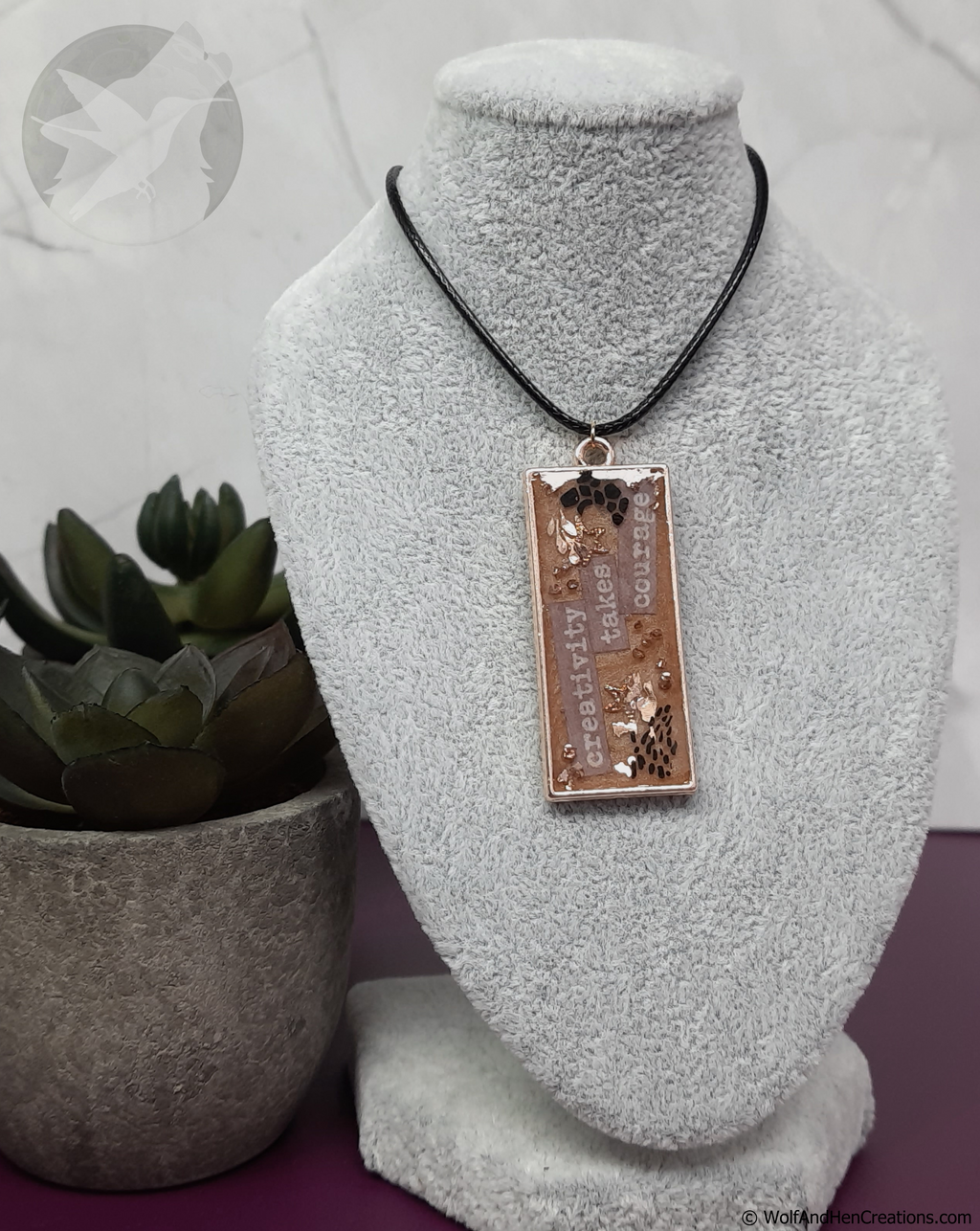 Creativity Takes Courage Pendant