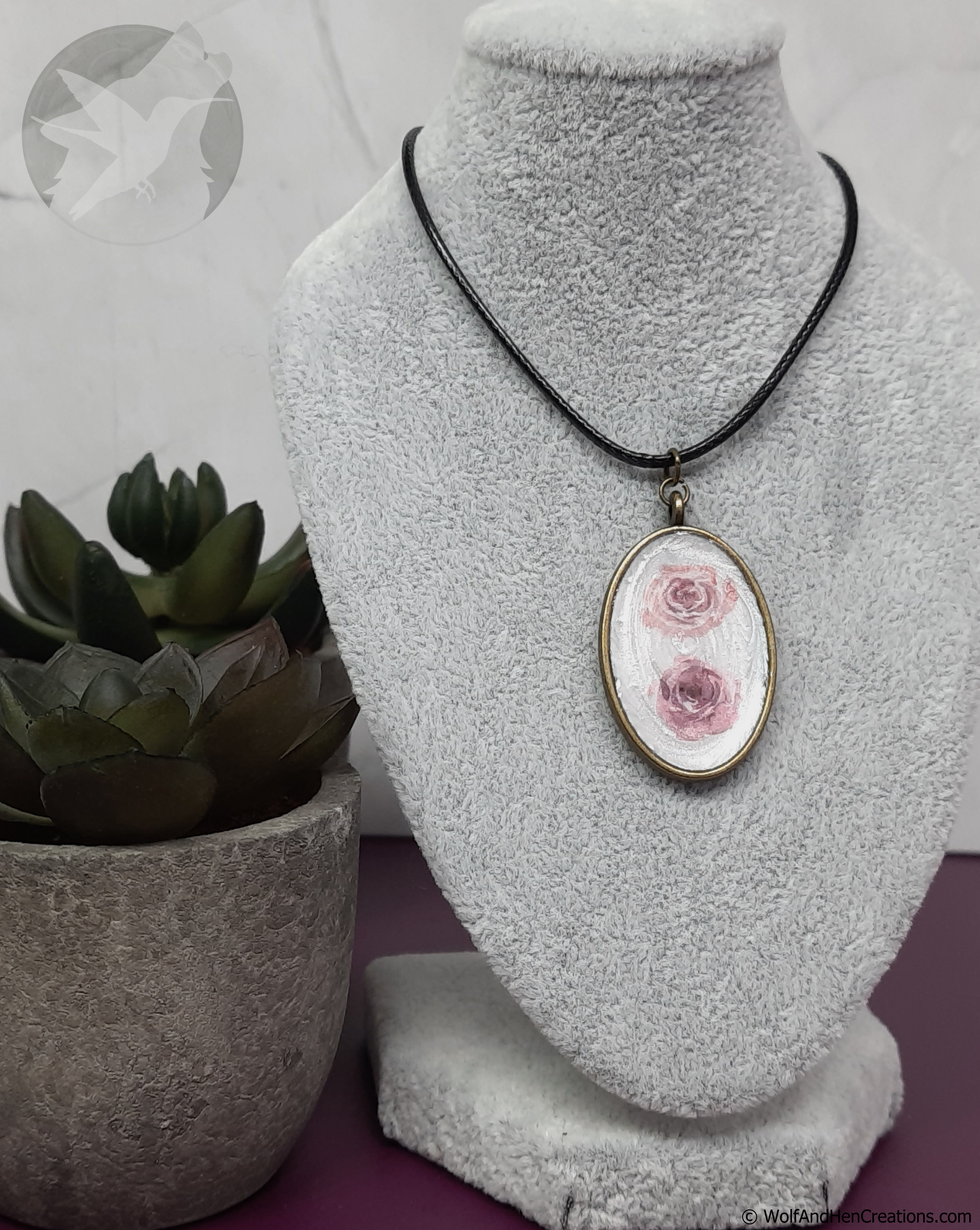Pink Roses Pendant