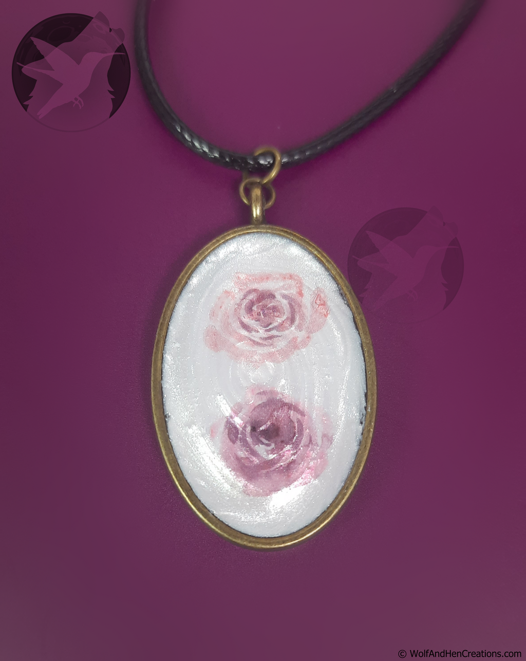 Pink Roses Pendant