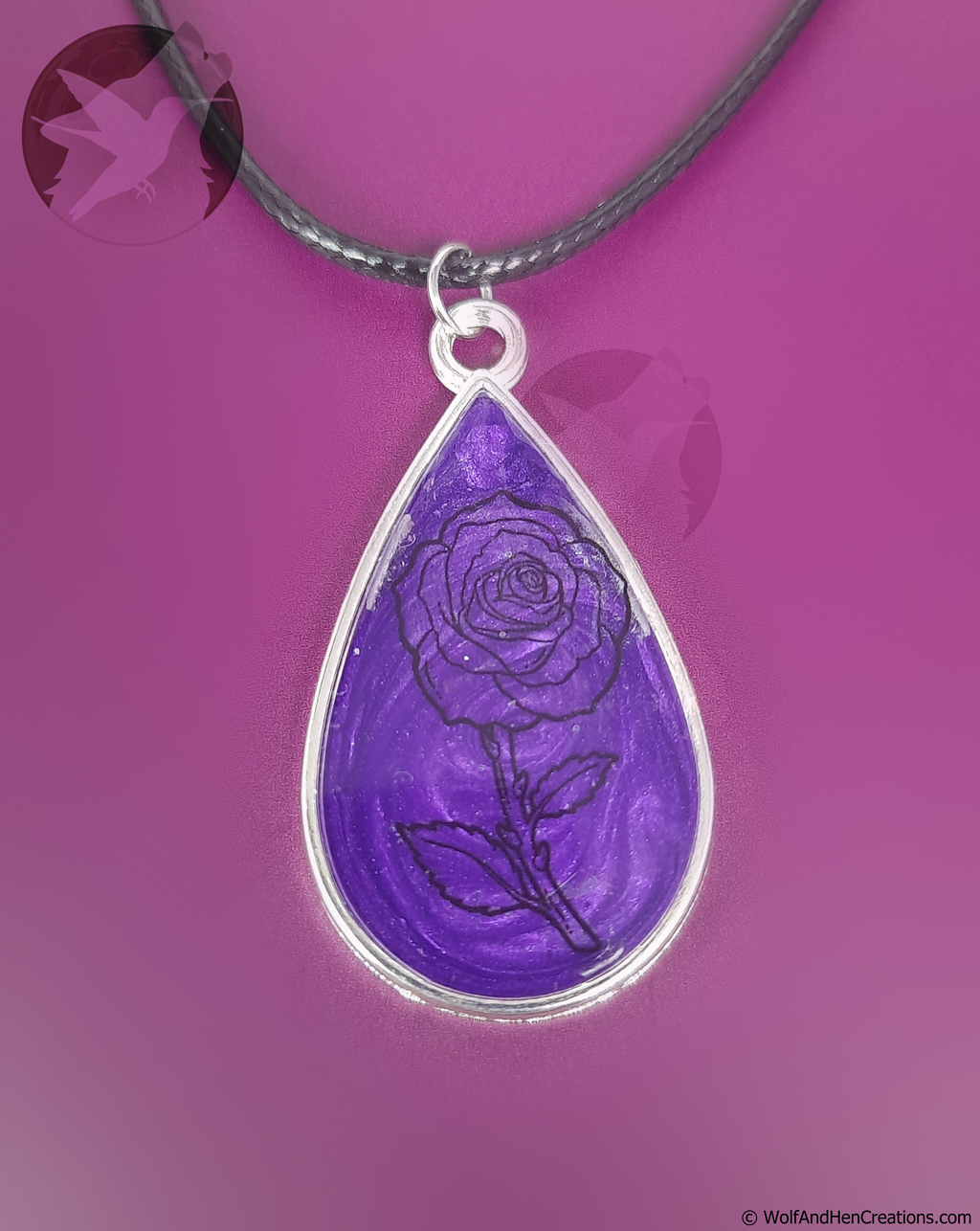 Gothic Rose Pendant
