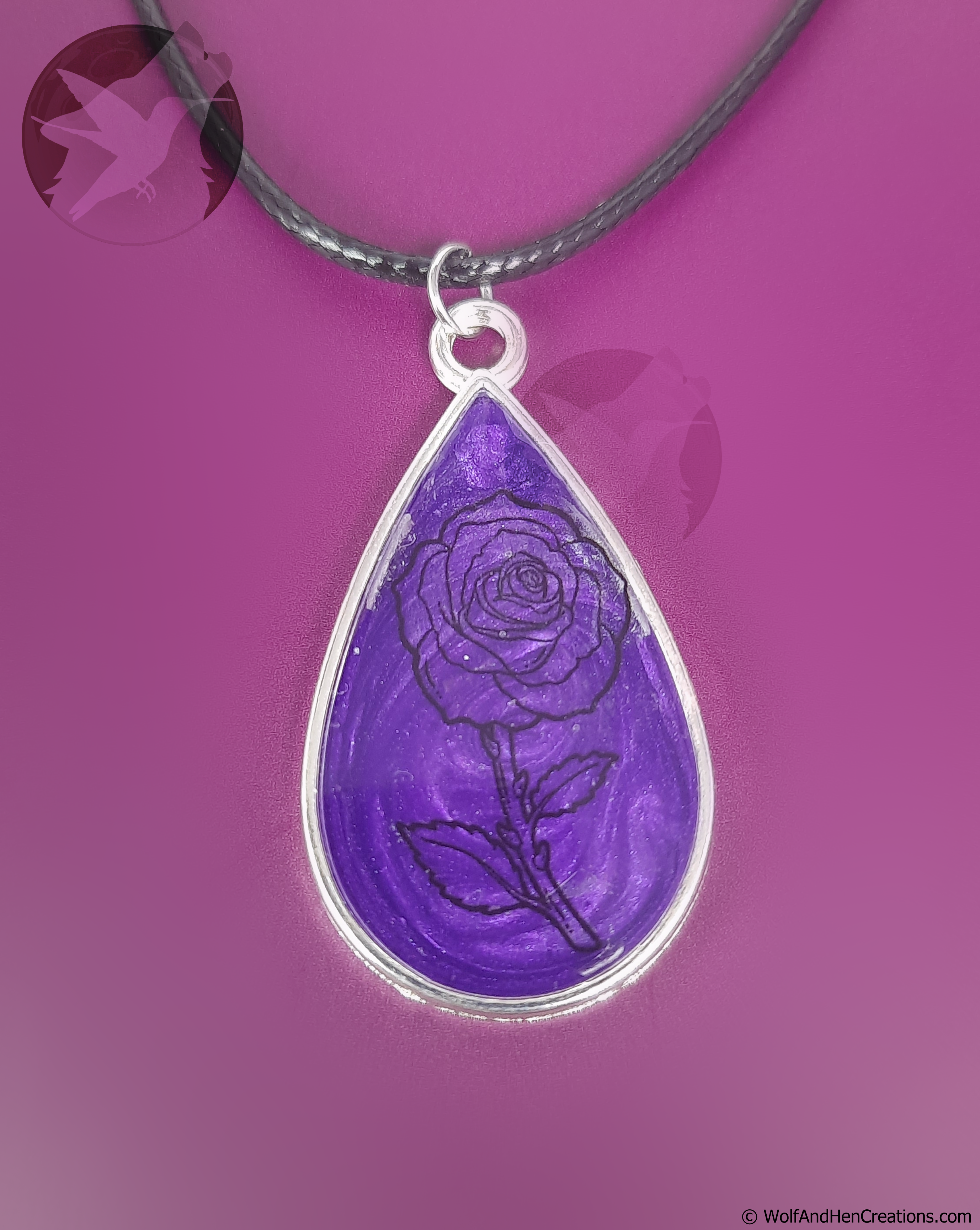 Gothic Rose Pendant
