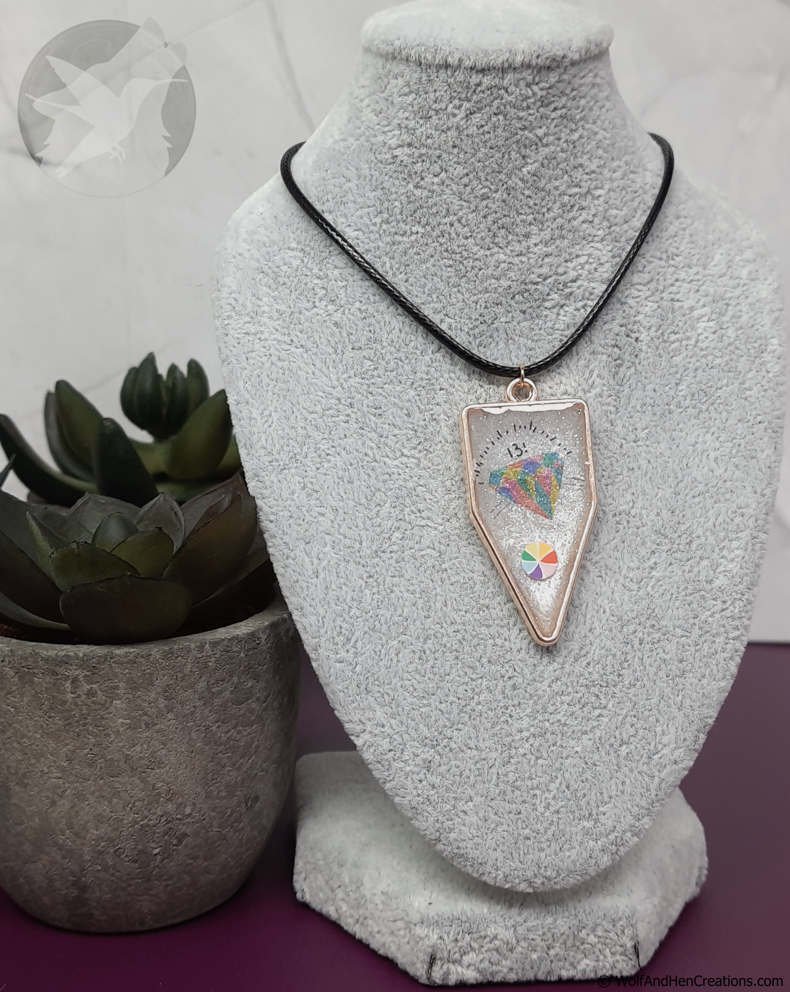 Rainbow Bright Diamond Pendant