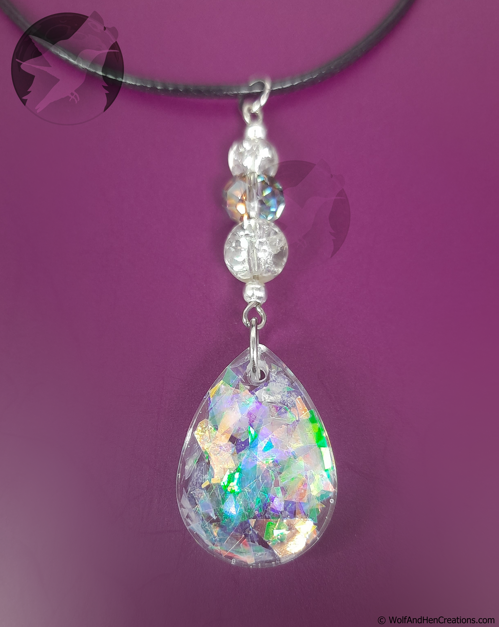 Clear Opalescent Pendant