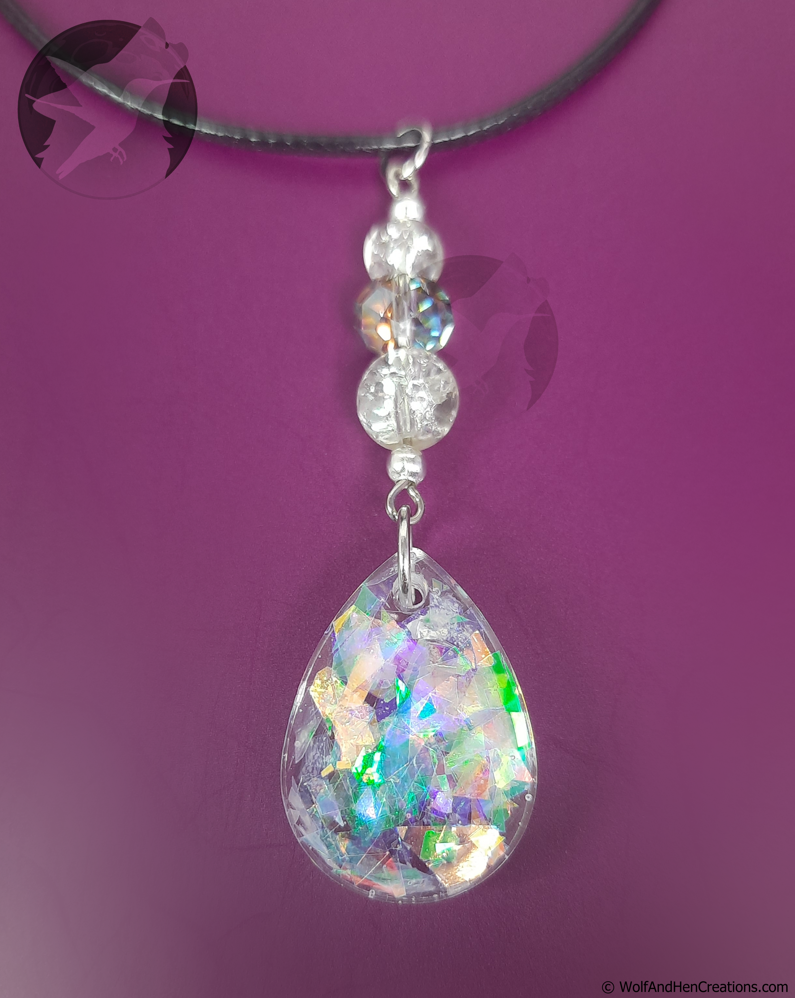 Clear Opalescent Pendant