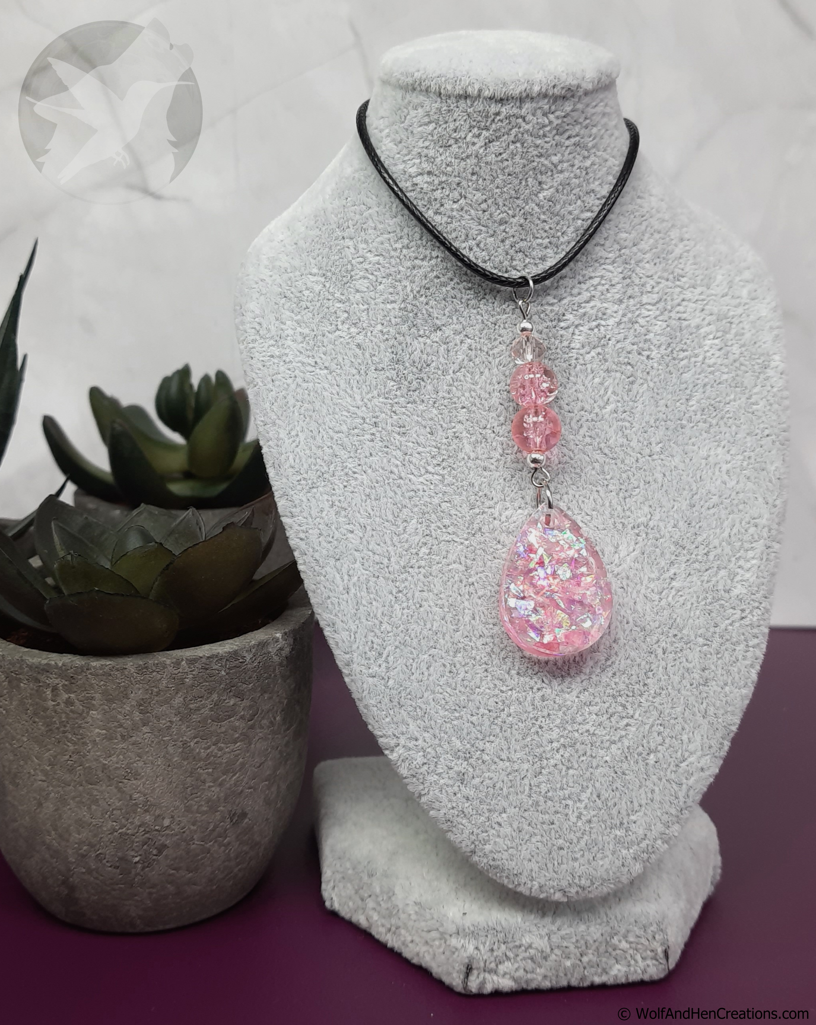 Pink Opalescent Pendant